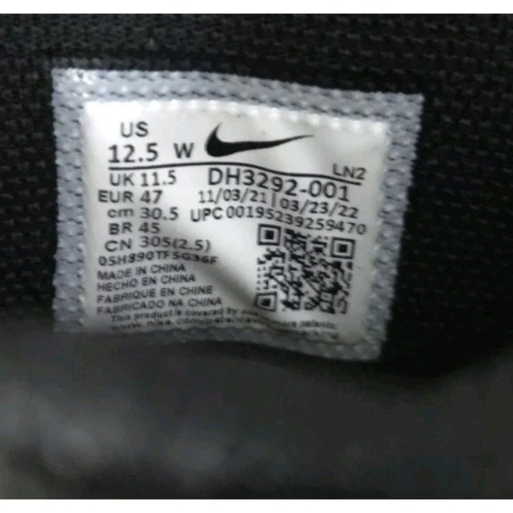 Nike Mens 12.5 WIDE Alpha Menace Pro 3 PE Mid‎ Football Cleats Black DH3292-001